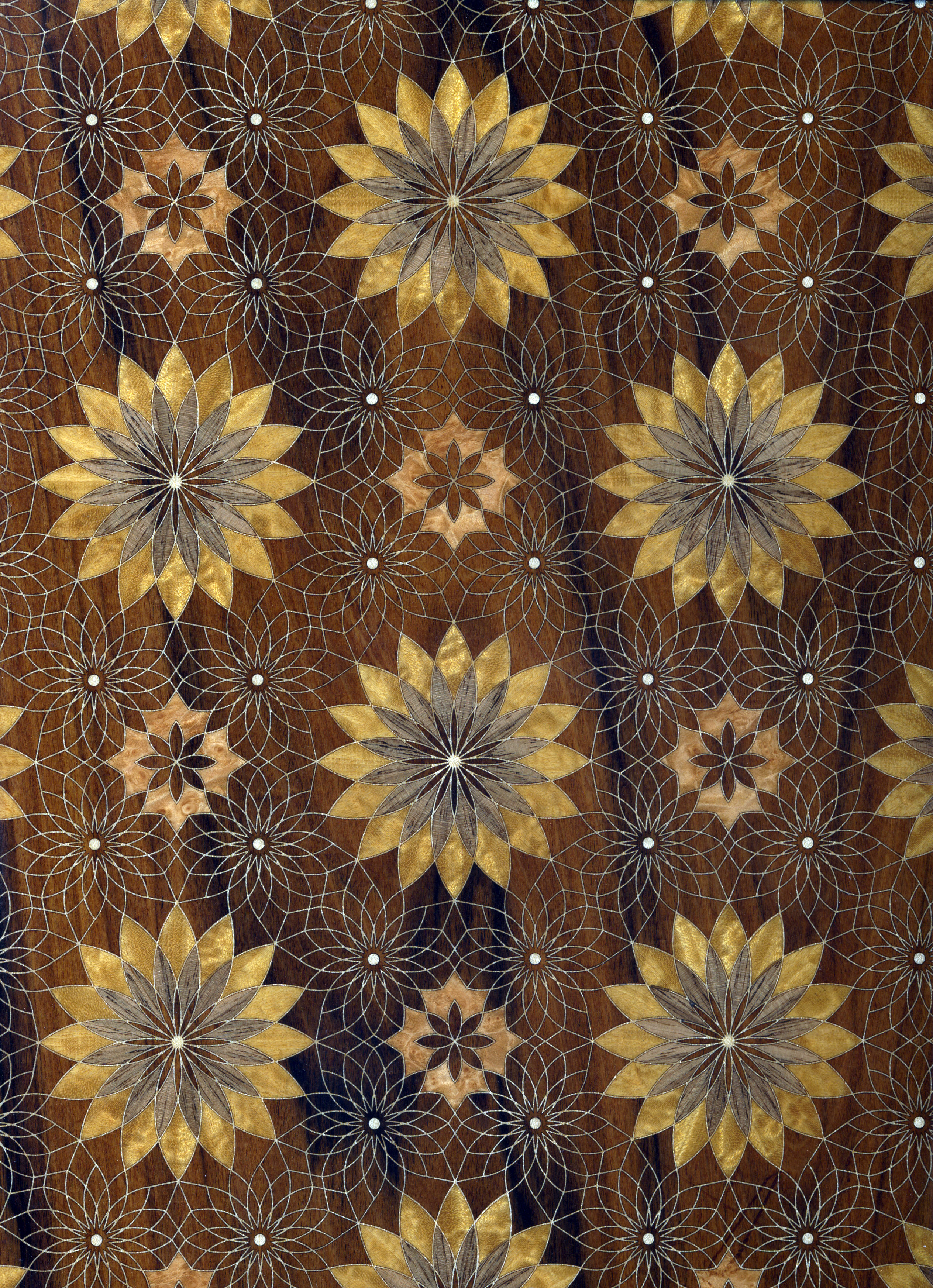 Sunflower mother of pearl pattern